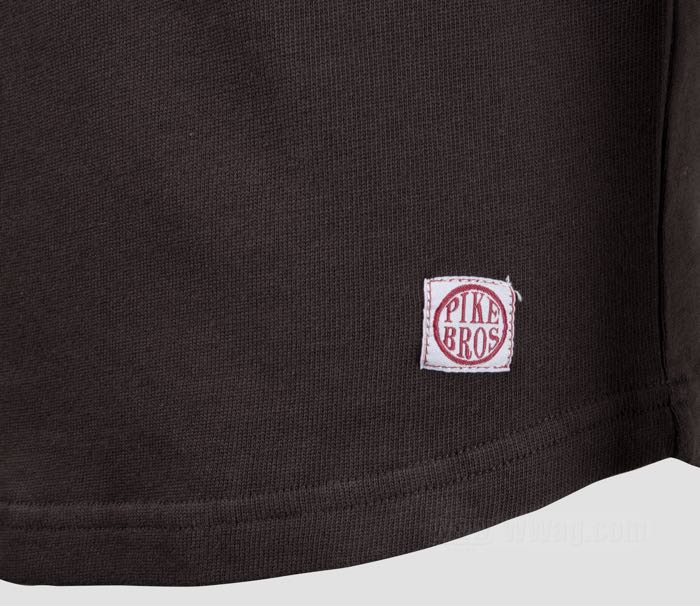 Longsleeve »1950« by Pike Brothers; cotton 240 g/m², dark brown / white; size: S; Poland; gross weight: 360 g