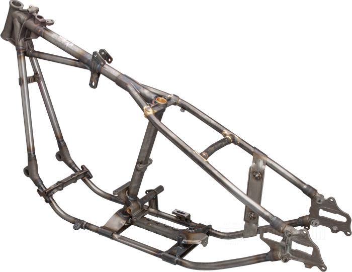 Telaio rigido »Straightleg« di VG Classic Frames & Parts; atto per Knucklehead/Big Twin Flathead 1938-1940; acciaio / ghisa sferoidale, naturale; rake: 28 °; rimpiazza OEM HD 2801-36; Paesi Bassi; peso lordo: 37 kg