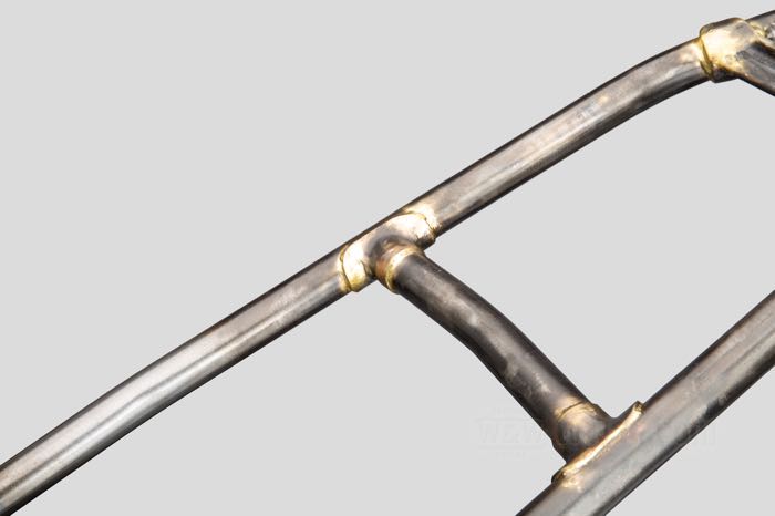 Telaio rigido »Straightleg« di VG Classic Frames & Parts; atto per Knucklehead/Big Twin Flathead 1938-1940; acciaio / ghisa sferoidale, naturale; rake: 28 °; rimpiazza OEM HD 2801-36; Paesi Bassi; peso lordo: 37 kg