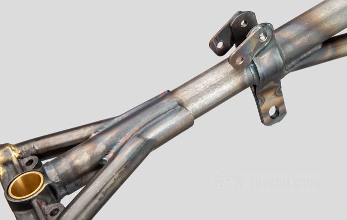 Telaio rigido »Straightleg« di VG Classic Frames & Parts; atto per Knucklehead/Big Twin Flathead 1938-1940; acciaio / ghisa sferoidale, naturale; rake: 28 °; rimpiazza OEM HD 2801-36; Paesi Bassi; peso lordo: 37 kg