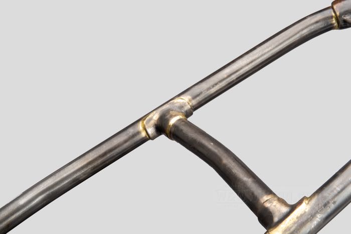 Starrrahmen »Straightleg« von VG Classic Frames & Parts; passend für Knucklehead/Big Twin Flathead 1941-1945; Stahl / Sphäroguss, blank; Rake: 28 °; ersetzt OEM HD 47000-40; Niederlande; Bruttogewicht: 37 kg