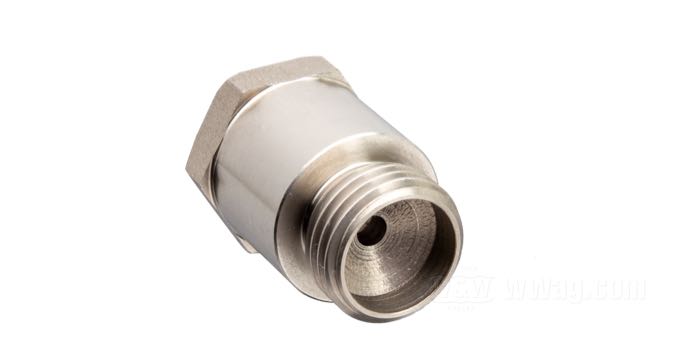 Adaptador; para agujero de tapón filtro aceite empujadores; apropiado para Big Twin 1952-1965; acero inoxidable, racor recto; rosca: 9/16”-18; rosca del racor: rosca interior NPT de 1/8”; peso bruto: 20 g