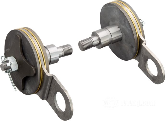 Reibungsdämpfer von Competition Distributing; für Classic und I-Beam Springer Gabeln; passend für 45 cui/750cc 1930-1952 (exc. Servi-car 1941→ and WLC); Edelstahl / Stahl / Messing; USA; Bruttogewicht: 866 g