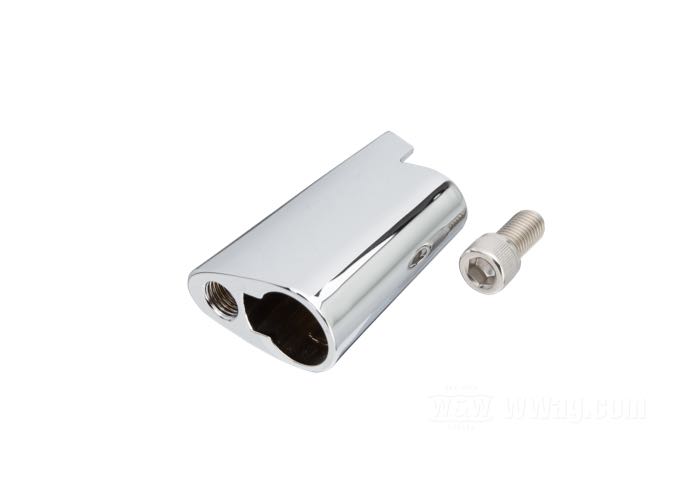Bracket; for Turn signals; fits FX/FXR/XL; rear; cast aluminum, chrome-plated; with bolt; replaces OEM HD 68480-73; gross weight: 120 g