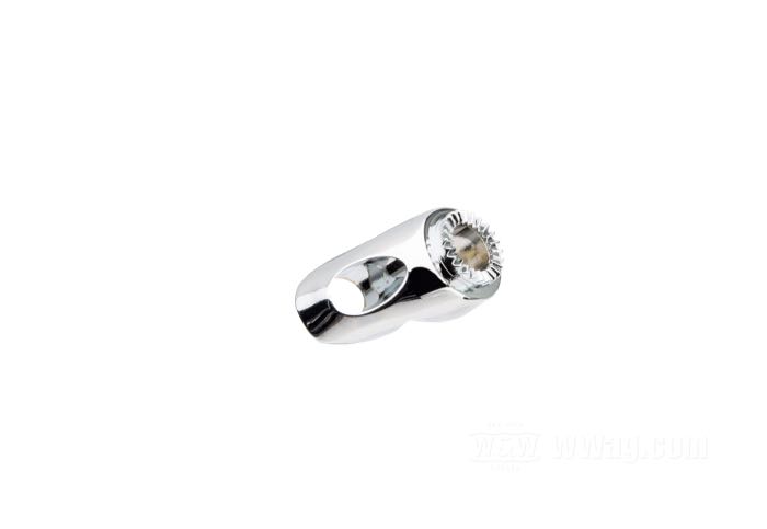 Spacer; for Turn signals; fits FX/FXR/XL; cast aluminum, chrome-plated; replaces OEM HD 68477-73; gross weight: 10 g