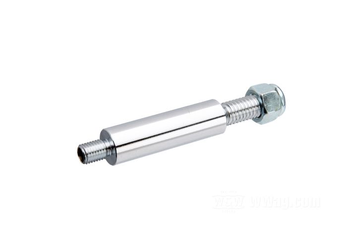 Mounting bolt; for Turn signals; fits FX/FXR/XL; rear; steel, chrome-plated, short thread 5/16”-24, long thread 3/8”-16, length spacer 48 mm; replaces OEM HD 68493-87; gross weight: 70 g