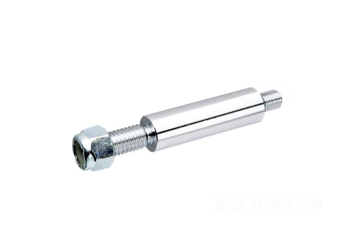 Mounting bolt; for Turn signals; fits FX/FXR/XL; rear; steel, chrome-plated, short thread 5/16”-24, long thread 3/8”-16, length spacer 48 mm; replaces OEM HD 68493-87; gross weight: 70 g