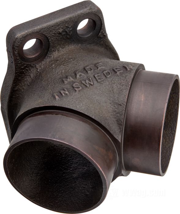 Collettore d'aspirazione di Cala’s High Performance; atto per modelli WLDR, WR, K, KR 1940-1965; ghisa, parkerizzato; per carburatori Linkert serie M di 1-1/2”; rimpiazza OEM HD 27020-40; Svezia; peso lordo: 450 g