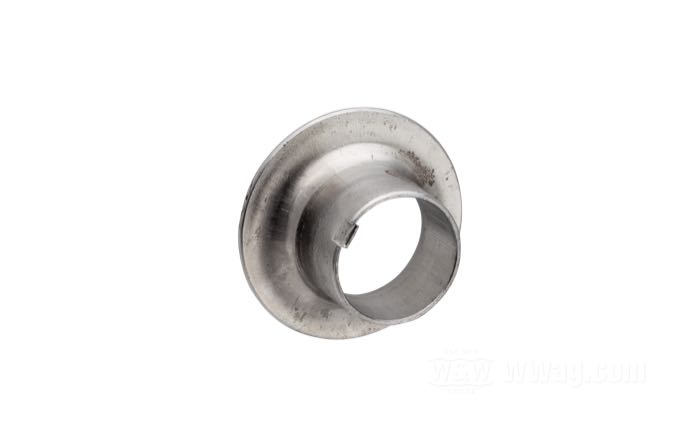 Déflecteur d'huile de Paughco; pour Queue vilebrequin côté distribution; adaptable à Big Twin OHV 1940-1953; acier; remplace OEM HD 24697-40; poids brut: 25 g