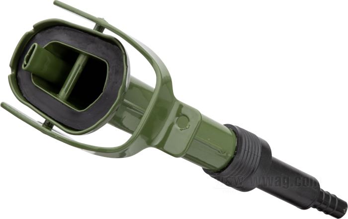 Bocchettone di hünersdorff; per Tanica; rigid; acciaio, verde oliva; lunghezza: 195 mm; Ungheria; peso lordo: 240 g