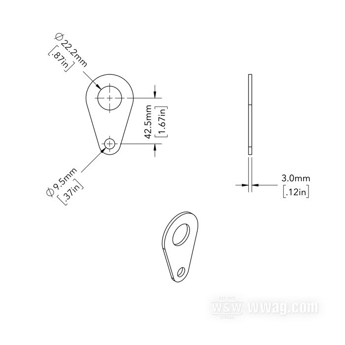 Supporto; per Blocchetto accensione ; per blocchetti del tipo FX/XL; acciaio, cromato, Ø fori: 3/8” e 7/8”; rimpiazza OEM HD 69024-77; peso lordo: 50 g