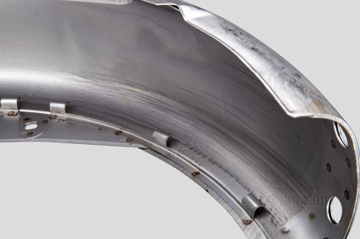 Parafango posteriore; atto per Sportster 1952-1978; acciaio, naturale, senza ricezione p. luce posteriore; peso lordo: 3.36 kg