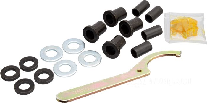 Stoßdämpfer »412 Series Heavy Duty« von Progressive Suspension; passend für Sportster 1979-2003, FXR →1994; Stahl / Federstahl, schwarz, kunststoffbeschichtet; Länge: 280 mm; Stoßdämpfer-Auge: 15.9 mm; Federrate: 115/155 lbs/inch; mit Einstellschlüssel; mit Teilegutachten; Bruttogewicht: 3.9 kg