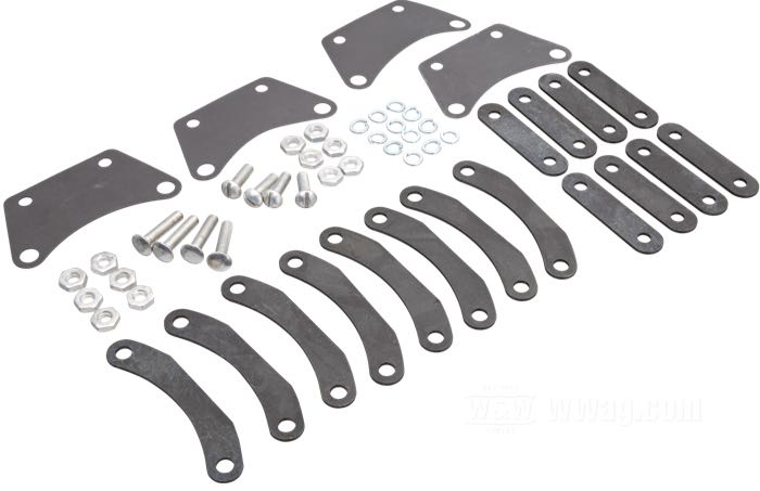 Kit de montaje de Colony; para bocinas Delco Remy; apropiado para modelos serie V 1931-36, 45”/750 cc 1931-39; acero; EE. UU.; EE. UU.; peso bruto: 236 g