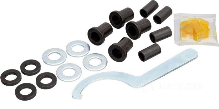 Stoßdämpfer »412 Series Regular« von Progressive Suspension; passend für Sportster 1979-2003, FXR →1994; Stahl / Federstahl, schwarz, kunststoffbeschichtet; Länge: 318 mm; Stoßdämpfer-Auge: 15.9 mm; Federrate: 75/120 lbs/inch; mit Einstellschlüssel; ersetzt OEM HD 54568-82; mit Teilegutachten; Bruttogewicht: 4.51 kg