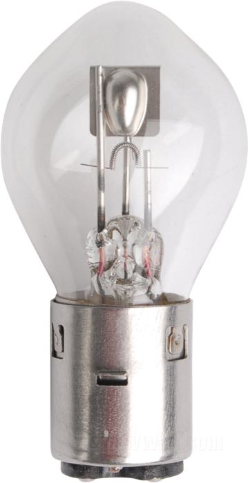 Glühlampe von Jahn; Glas / Stahl; Glühlampen-Typ: S2; 12 V; 45/40 W; Sockel: BA20d; Bruttogewicht: 20 g