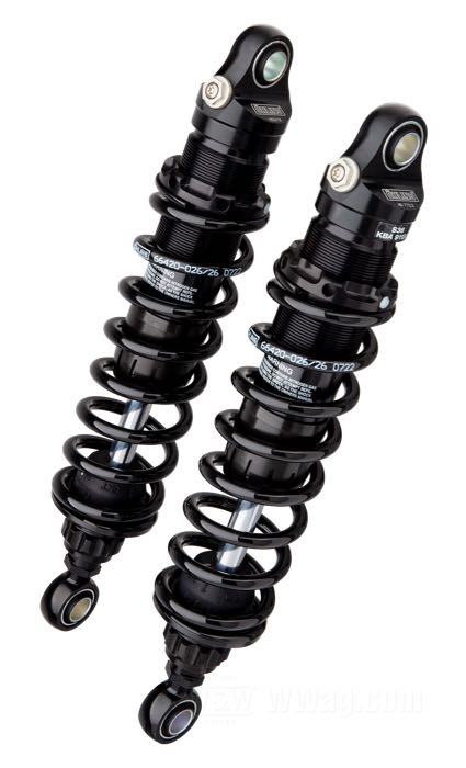 Ammortizzatori »36DR1L Blackline« di Öhlins; atto per per modelli Touring 1990→; alluminio billet / acciaio / acciaio per molle, molle e corpi dell’ammortizzatore neri; lunghezza: 329 mm; ochiello del amortizzatore: 14 mm; con omologazione nazionale tedesco; peso lordo: 4 kg