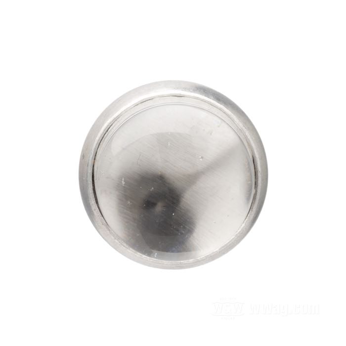 Reflector »Glo-Brite Saddlebag Original Style« by Red Fox; glass / steel / aluminum, clear; length: 18 mm; Ø 25 mm; thread: #12-24; with nut and lockwasher; USA; gross weight: 18 g