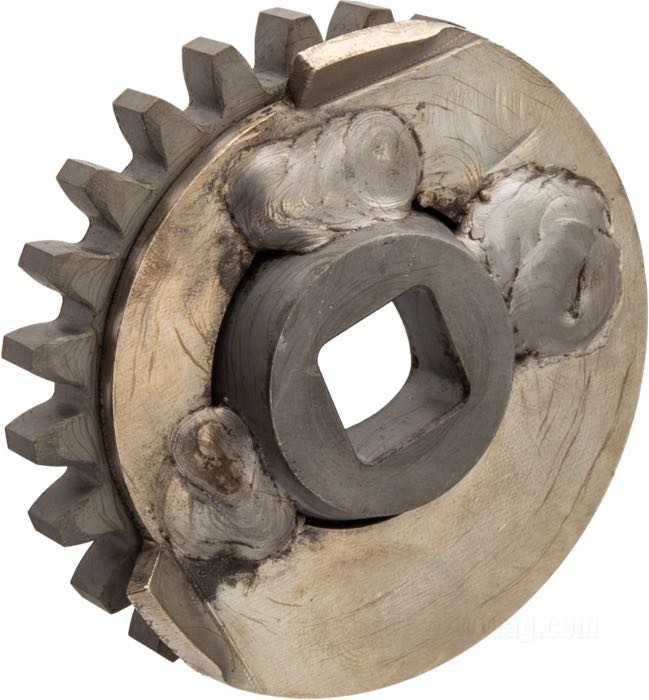 Piñón de arranque de Carlo's Motorcycles; apropiado para Big Twin de 4 velocidades 1936-1985; acero; reemplaza OEM HD 33350-36 y 2144-36; peso bruto: 400 g