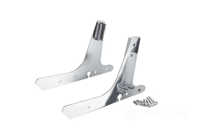 Seitenplatten von Khrome Werks; passend für Sportster 2004-2020; Stahl, verchromt; Bruttogewicht: 1.36 kg