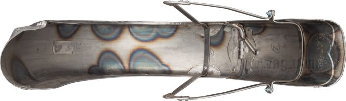 Hinterradschutzblech von The Cyclery; passend für V Modelle 1934-1936; Stahlblech, blank; ersetzt OEM HD 3709-34; Europa; Bruttogewicht: 5.52 kg