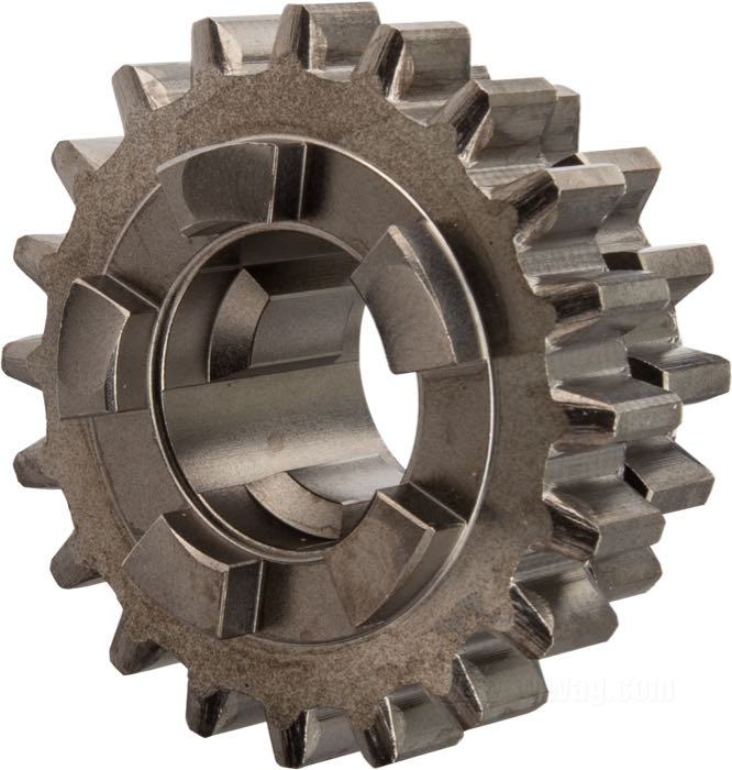 1st/2nd gear by The Cyclery; for Main shaft; fits 3-speed transmissions 1916-1935; steel, parkerized; replaces OEM HD 2298-15; Europe