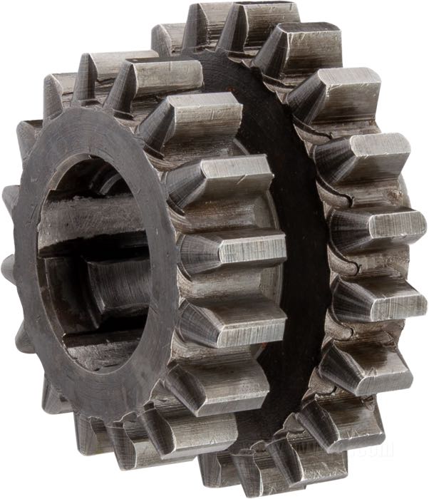 Zahnrad 1./2. Gang von The Cyclery; für Hauptwelle; passend für 3-Gang-Getriebe 1916-1935; Stahl, parkerisiert; ersetzt OEM HD 2298-15; Europa; Bruttogewicht: 452.2 g