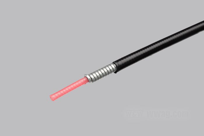 Control coil by Barnett; for Ø 1.19 mm cable; steel / vinyl, black; Ø 4.7 mm; USA; gross weight: 830 g