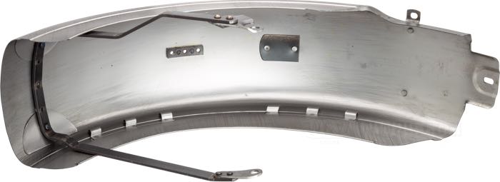 Parafango posteriore »Cal Bobber«; atto per modelli 45cui/750cc 1937-1952; acciaio, naturale; peso lordo: 3 kg