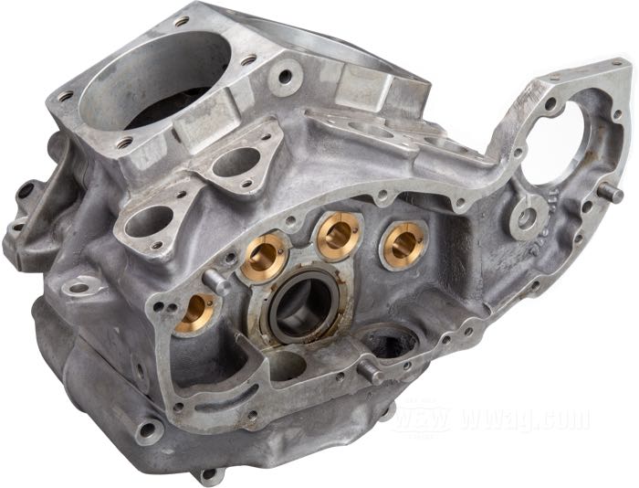 Kit de cárter motor de Cannonball; apropiado para Big Twins de Flatheads de 1937-1948; aluminio fundido, acabado moldeado; con tapa de distribución y árboles de levas; reemplaza OEM HD 402-37, 584-37, 24515-37 y 25208-37; Alemania; peso bruto: 18.8 kg