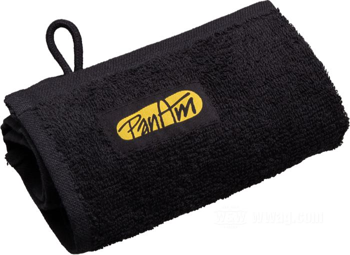 Handtuch von PanAm; für PanAm Vintage II Tool Kits; Baumwolle, schwarz / gelb; Länge x Breite: 500 x 300 mm; Deutschland; Bruttogewicht: 61.6 g