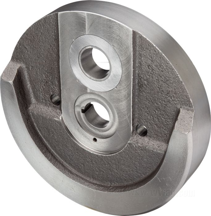 Flywheels »Torque Monster« by Truett & Osborn; fits Big Twins 1970-1985; use with 1941-1981 crank pin, →1981 pinionshaft and late 1981-early 1985 sprocketshaft; steel; Ø 8-1/2”; stroke: 4-1/2 ”; 1380 cm³; USA; gross weight: 13.93 kg
