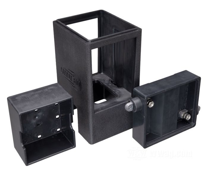 Scatola batteria »LION« di Cannonball; per serbatoio olio OEM Style Horseshoe; atto per big twin OHV 1936-1964, big twin SV 1937-1948; ABS, nero; L x A x P: 115 x 210 x 108 mm; peso lordo: 966 g