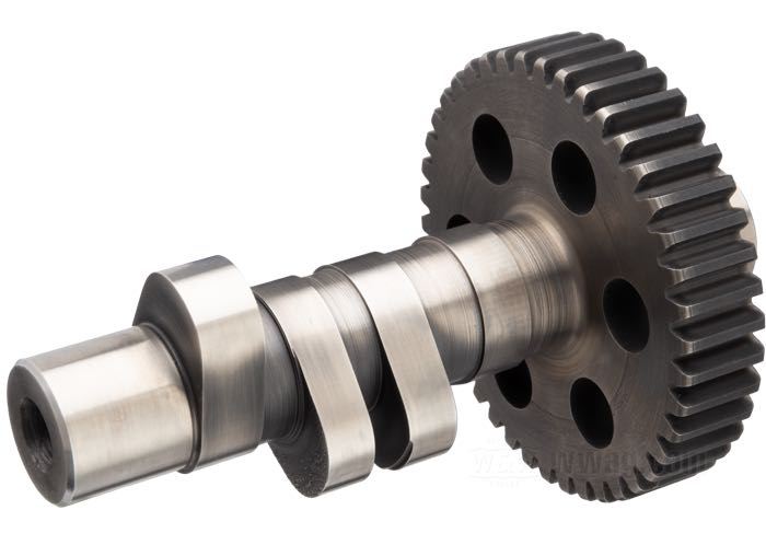 Cam shaft »Lightning« by Cannonball; fits Knucklehead 1936-1947; steel; valve lift (IN/EX): 8.84/8.84 mm; replaces OEM HD 25522-36; Germany; gross weight: 629 g