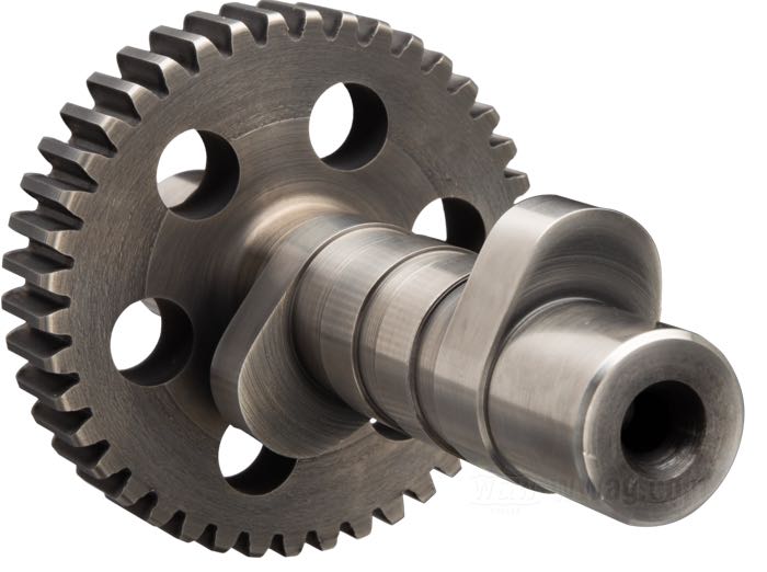 Cam shaft »Lightning« by Cannonball; fits Knucklehead 1936-1947; steel; valve lift (IN/EX): 8.84/8.84 mm; replaces OEM HD 25522-36; Germany; gross weight: 629 g
