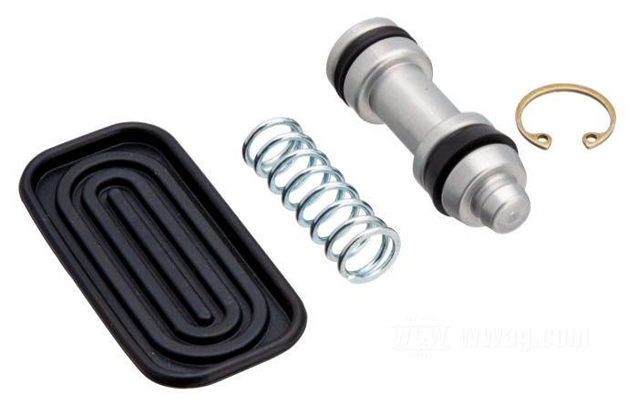 Kit di riparazione di Performance Machine; per pompa del freno 5/8”; alluminio / nylon / acciaio per molle / gomma, completo; Ø pistone idraulico: 5/8” (15.8 mm); peso lordo: 50 g