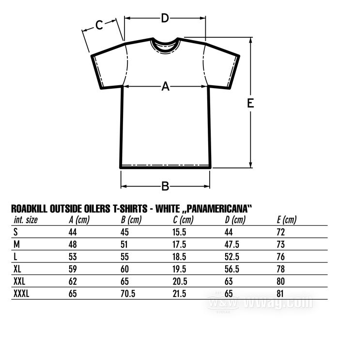 T-shirt »OUTSIDE OILERS« by Roadkill; cotton 150 g/m², white; size: S; gross weight: 159 g