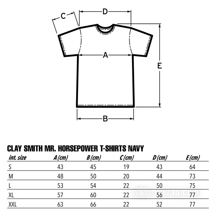 T-shirt »Mr. Horsepower«; cotton, navy; size: S; gross weight: 183 g