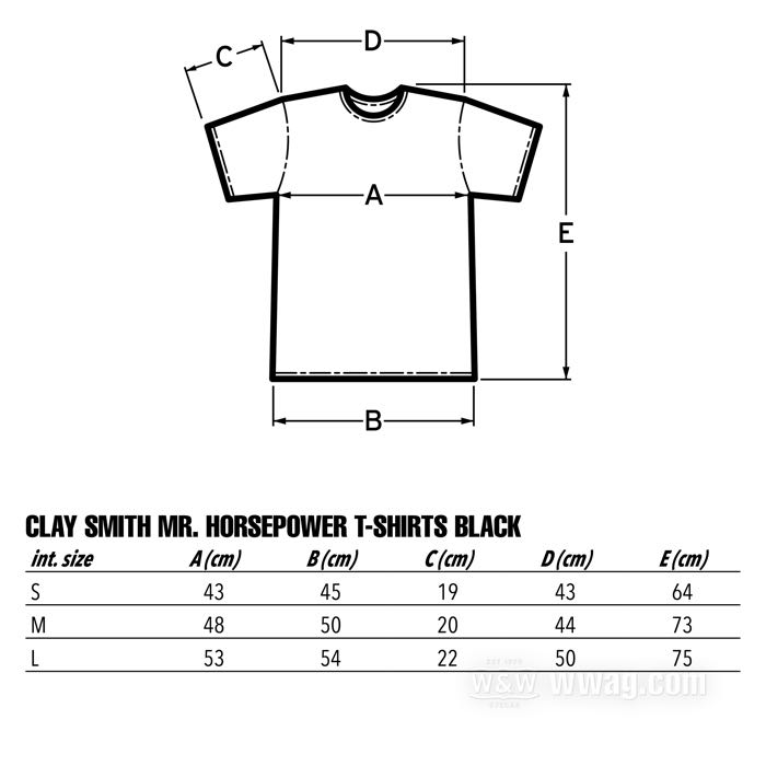Camiseta »Mr. Horsepower«; algodón, negro; tamaño: S; peso bruto: 182 g