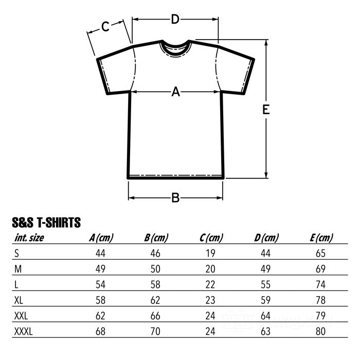 T-shirt »Stroker Power« by S&S; cotton, grey; size: XXXL; USA; gross weight: 220 g
