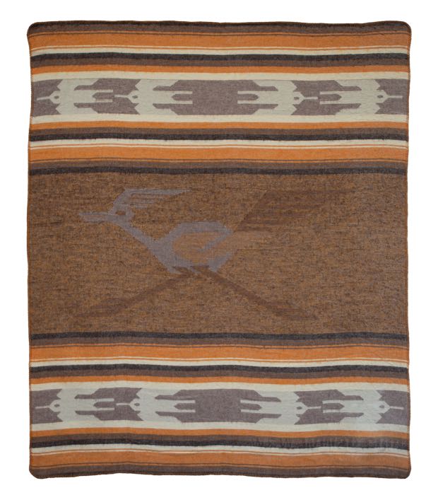 Decke »1969 Roadrunner« von Pike Brothers; Wolle, braun / dunkelbraun / beige; Länge x Breite: 200 x 170 cm; mit Tragegurt für Decken; Portugal; Bruttogewicht: 1.5 kg