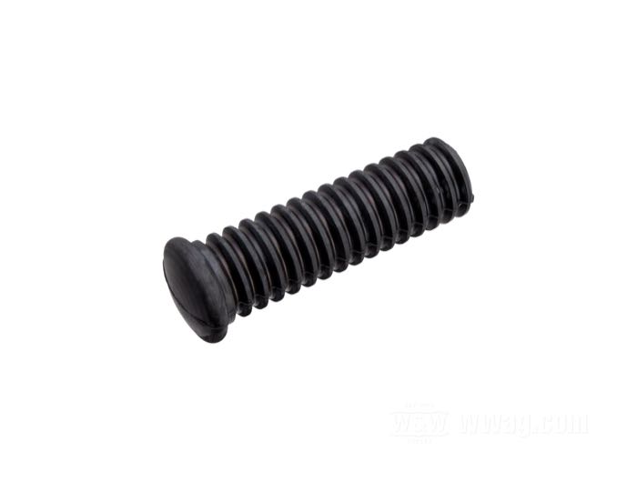 Footpeg rubbers »OEM«; for FX + XL passenger pegs and kicker pedal; rubber, black; Ø 28 mm; inner Ø: 14 mm; replaces OEM HD 33189-63; USA; gross weight: 40 g