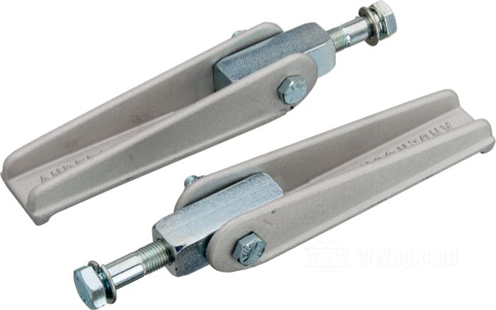 Estriberas; para bloques de montaje de 5/8“; aluminio fundido, acabado moldeado; rosca: 3/8”-24; peso bruto: 453 g