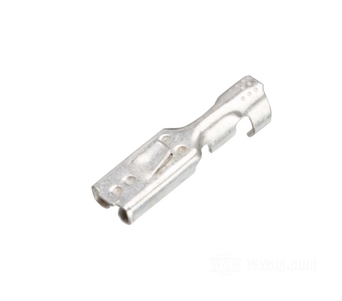 Cosse femelle; pour custom application; non isolé; laiton, étamé; largeur: 2.8 mm; pour fils de: ~ 0.5 - 1.0 mm² (AWG 20-18); poids brut: 1 g