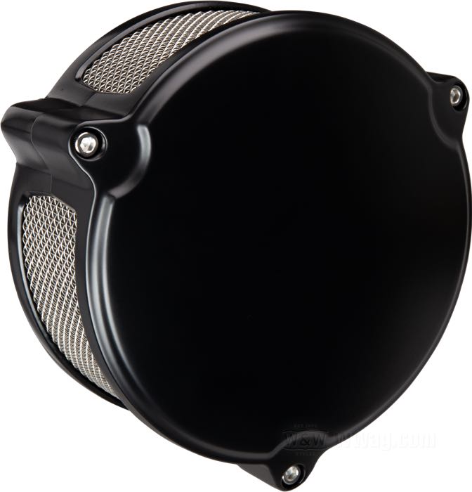 Filtre à air »Dragtron 2«; alu coulé, noir, finition époxy; pour carburateurs Bendix; poids brut: 920 g