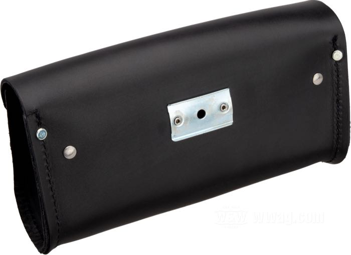 Windschildtasche »Bar & Shield«; Rindleder, schwarz; L x B x H: 26 x 7.5 x 14 cm; ersetzt OEM HD 58298-87; USA; Bruttogewicht: 580 g
