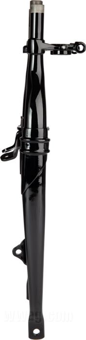 Fourche rigide »inline«; pour Fourche Springer ; adaptable à Big Twin fin 1938-1940; acier, noir, finition époxy; remplace OEM HD 45525-36; poids brut: 8.5 kg