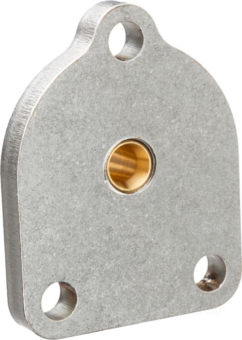 Cercaperdite per collettori di The Cyclery; per collettore d'aspirazione tipo Schebler DLX, Linkert 1-1/4” serie M di 3 bulloni; atto per Flathead, Knuckelhead, Panhead, modelli K; acciaio inox / ottone / plastica; Germania; peso lordo: 233 g
