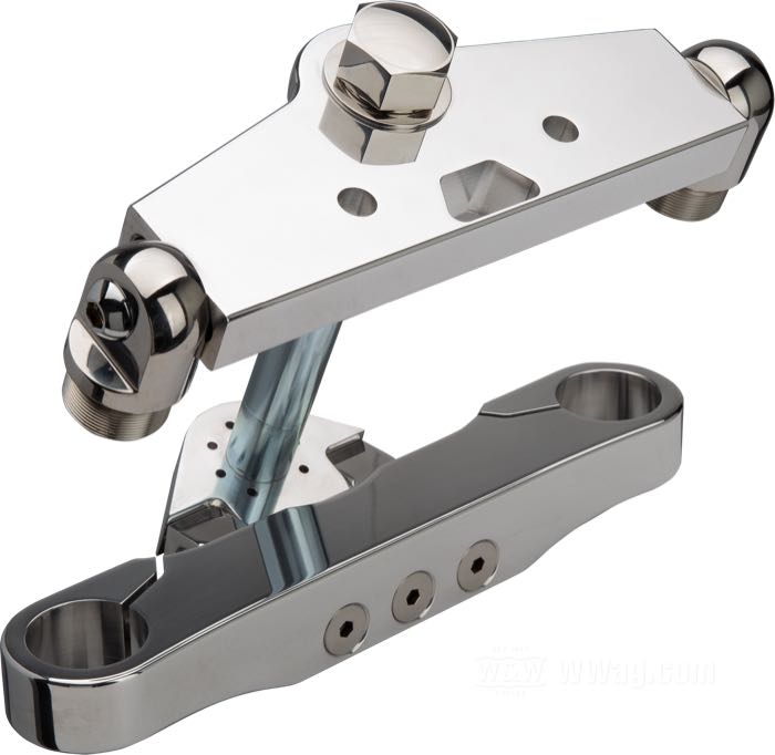 Gabelbrückenkit von Tolle; passend für FL(H) 1949-1977; verstellbar; Aluminium, poliert; Breite: 250 mm; Bruttogewicht: 4.7 kg