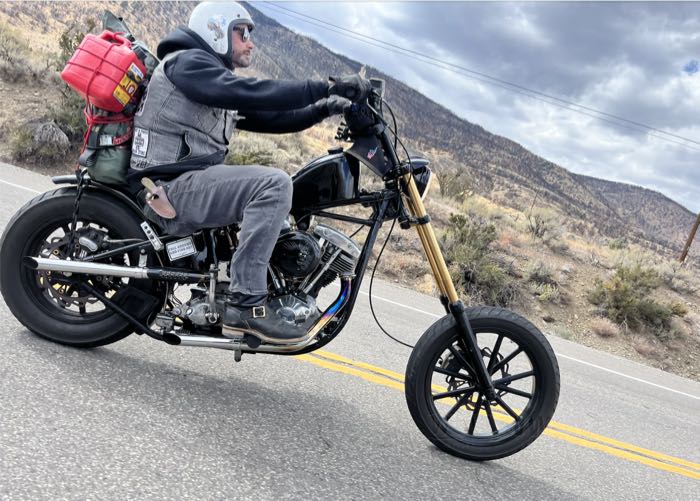 Rear wheel »MAG-12« by Cannonball; cast aluminum, MAG finish; adapted rear hub 1973-07 type; Ø centering collar: 56 mm; dual flange 3/8”-16 and 7/16